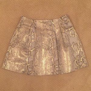 ASOS snakeskin mini skirt
